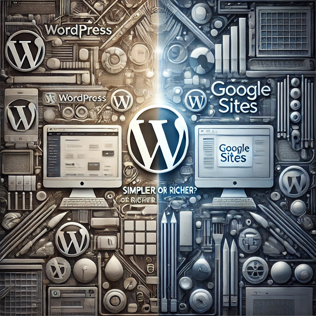 WordPress vs. Google Sites Simpler or Richer